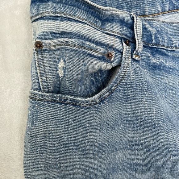 Abercrombie & Fitch Jeans Sz 37/24 Plus The 90s Straight Ultra HR Light Wash NWT - Picture 6 of 15